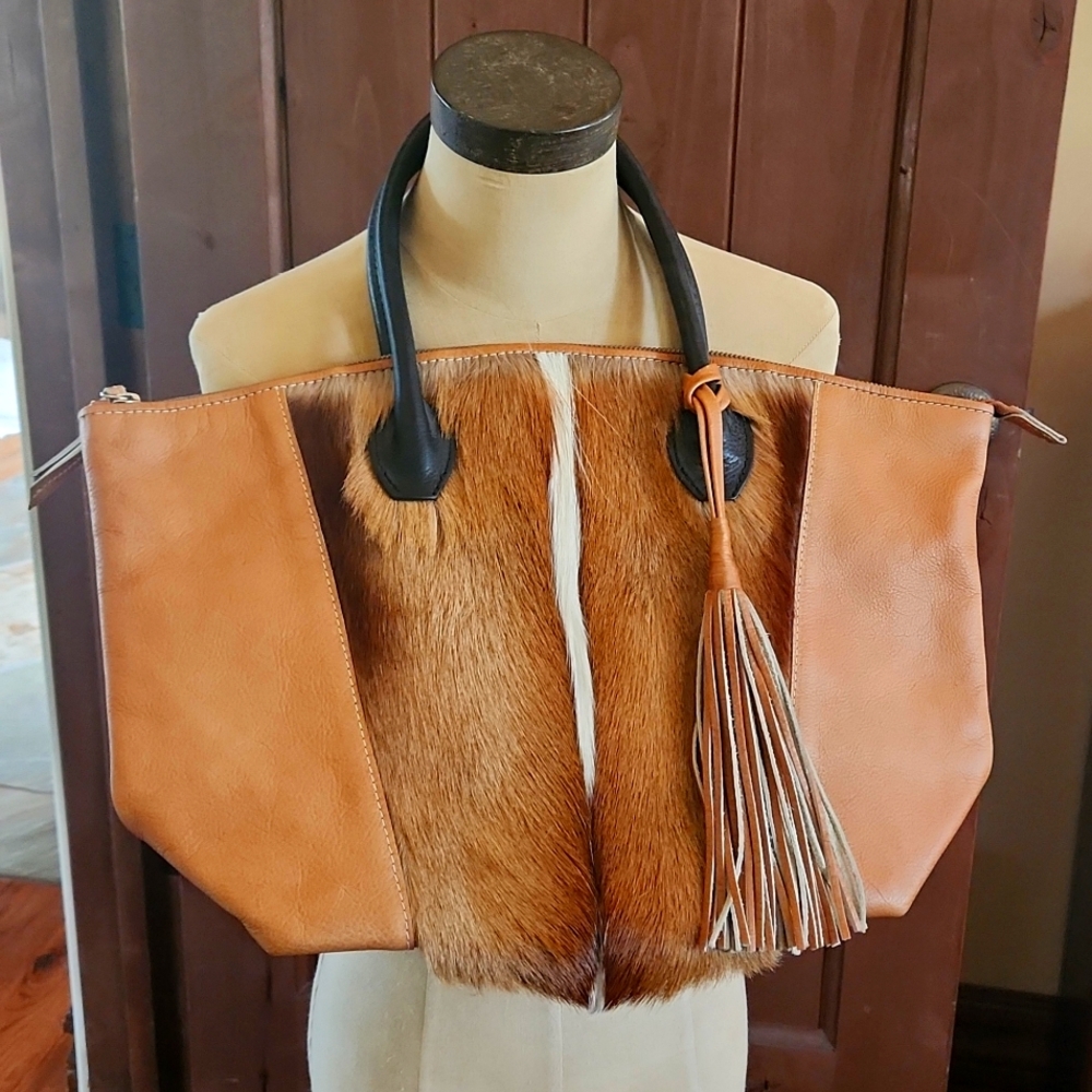 KULU leather exotic tote